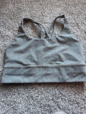 Lululemon Greenish Gray Strappy Sports Bra - Women Intimates